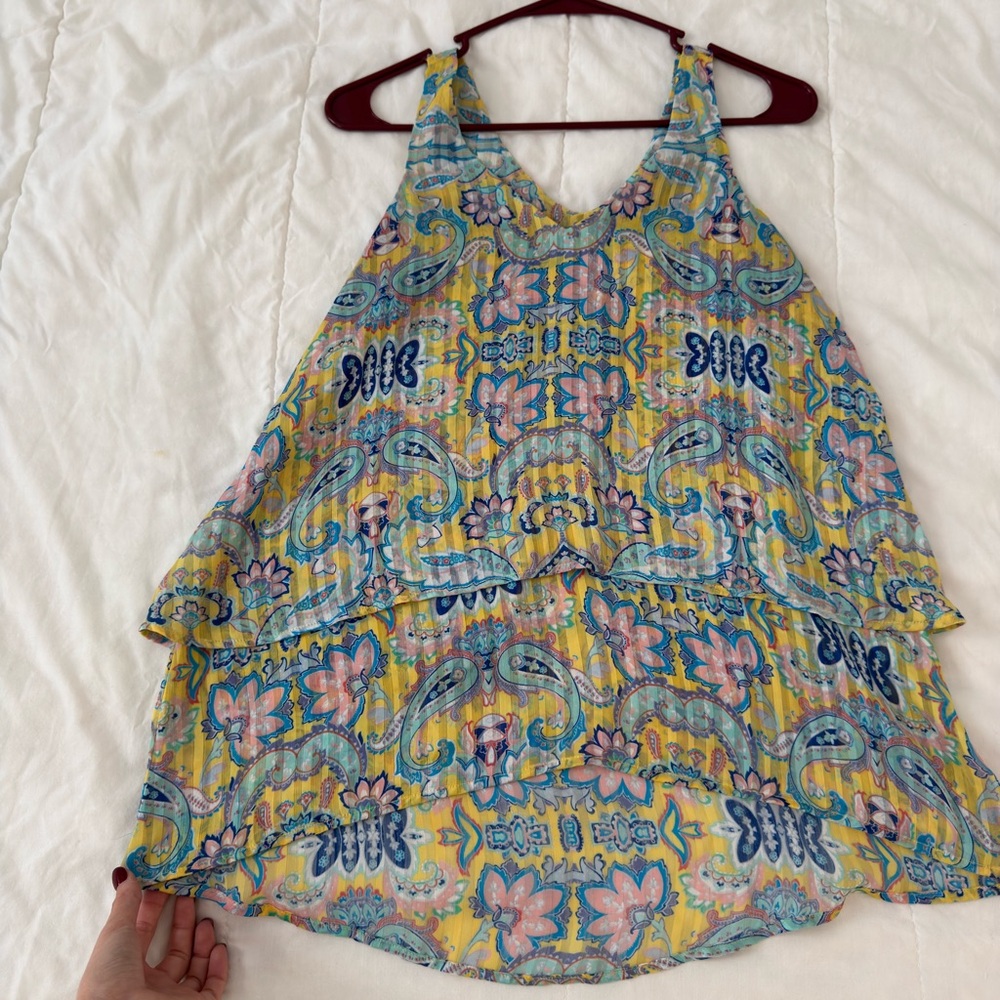 Belle Sky Multicolor Paisley Blouse